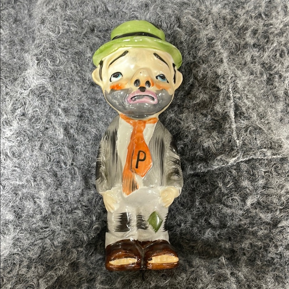 Sad Made in Japan Bum pepper shaker, vintage